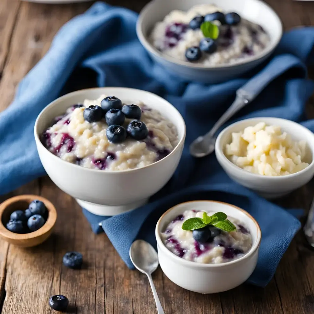 Blueberry Rice Pudding